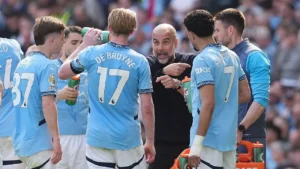 Manchester City đang đứng thứ ba với 71 điểm